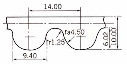 HTD 714-14M/728/784/812/826/868/882/896 Rubber Synchronous Timing Belt