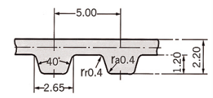 T5-360/T5-365/T5-375/T5-380 Rubber Timing Belt
