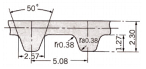 296 XL/300 XL/302 XL/304 XL Rubber Timing Belt